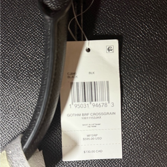 NWT Coach Black Leather Briefcase - Picture 4 of 4